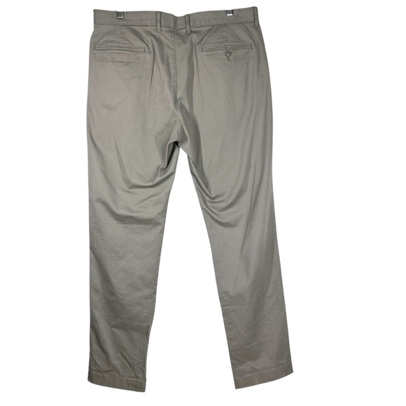 J.CREW Stretch 770 Straight Men's Casual Flat Front Chino Pants Size 34 X 32 - Picture 3 of 10